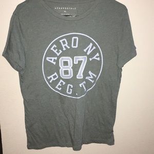 Green and blue Aéropostale t-shirt